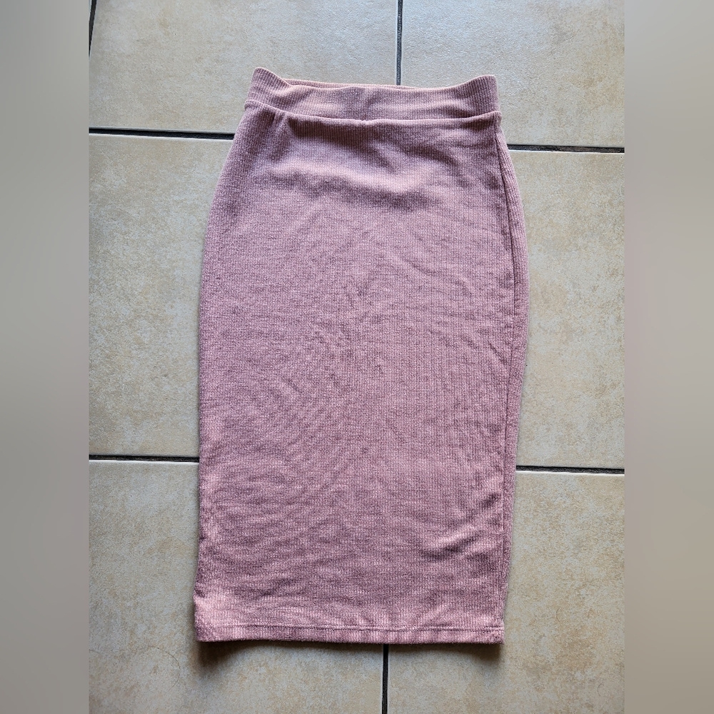 Haute Monde Mauve Pencil Skirt